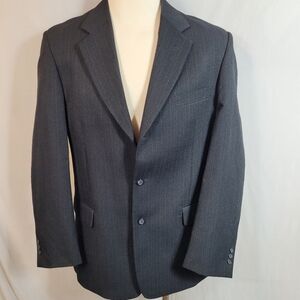 Lucelli Button Front Striped Blazer Size 42 Regular ( See Measurements)